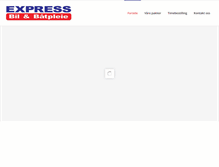 Tablet Screenshot of expressbilvask.no
